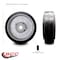 Service Caster 10" x 3" Rubber Tread on Cast Iron Keyed Drive Wheel - 24mm Bore- SCC-RSS1030-24MM-KW-2SS - alternate 5